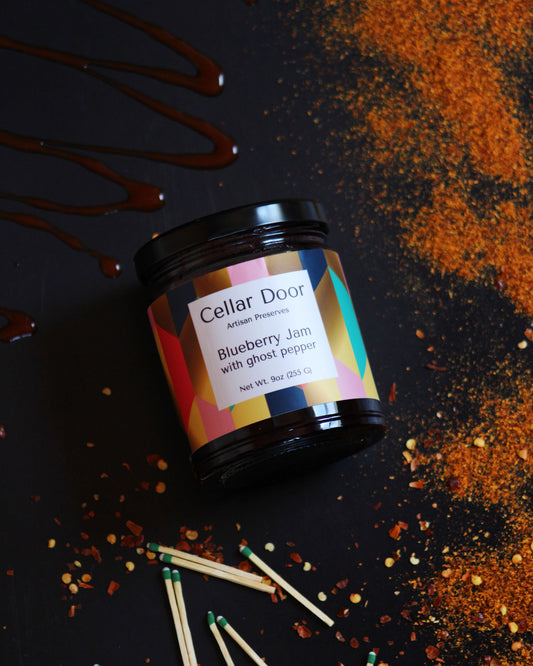 Blueberry Jam with Ghost Pepper