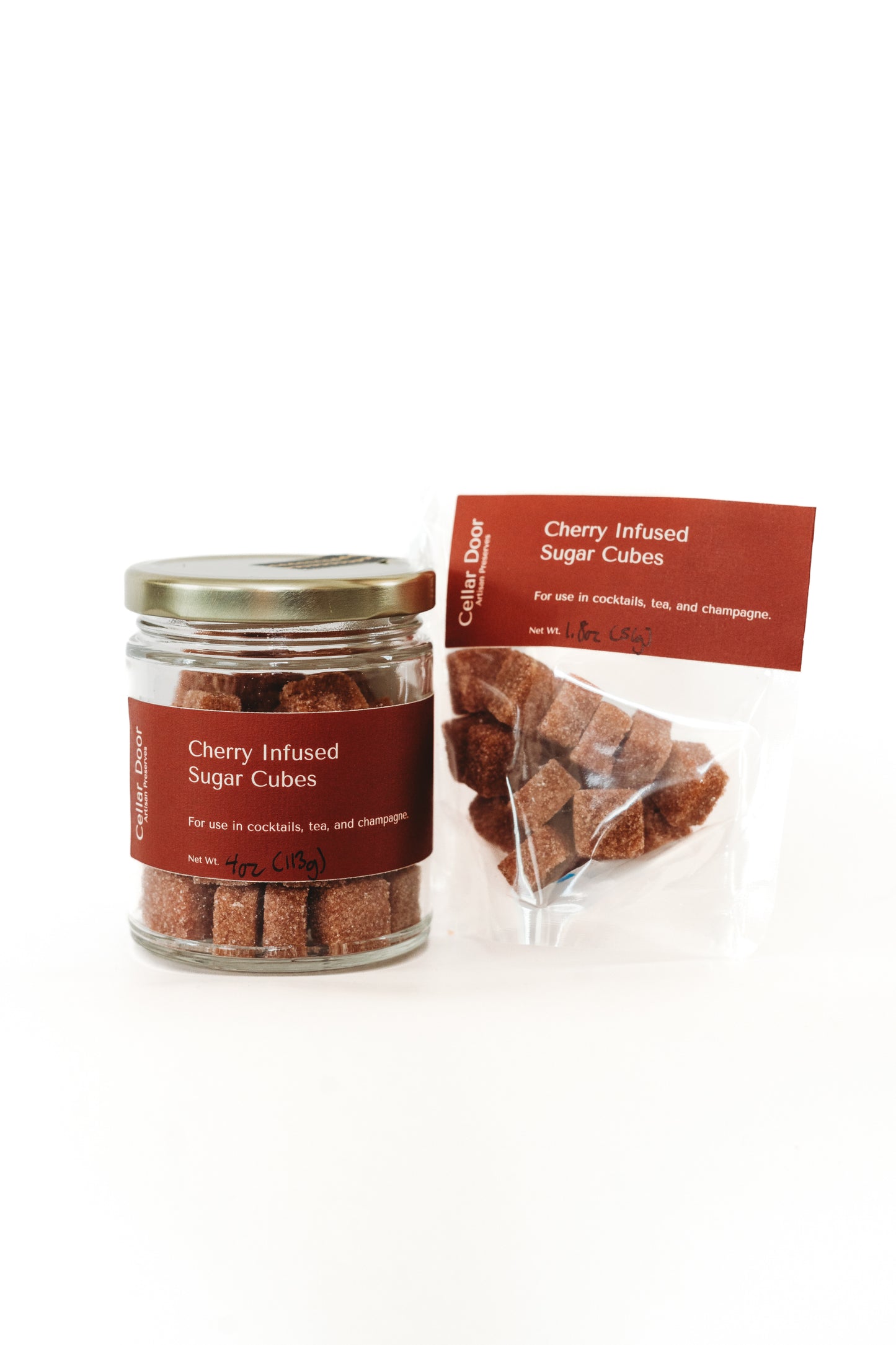 Cherry Infused Sugar Cubes