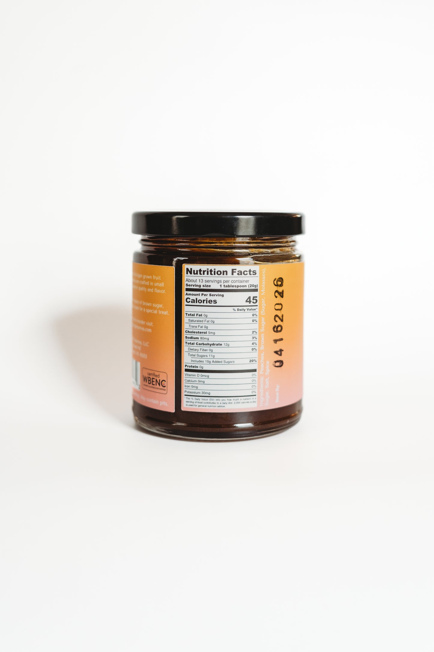 Peach Jam with Brown Sugar