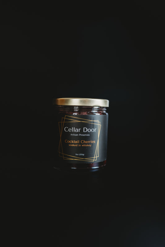 Cocktail Cherries Soaked in Whiskey