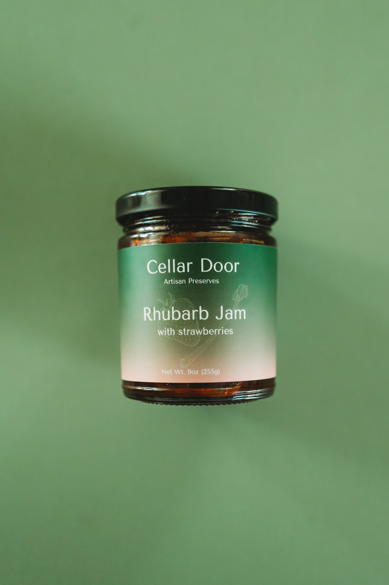Rhubarb Jam with Strawberries