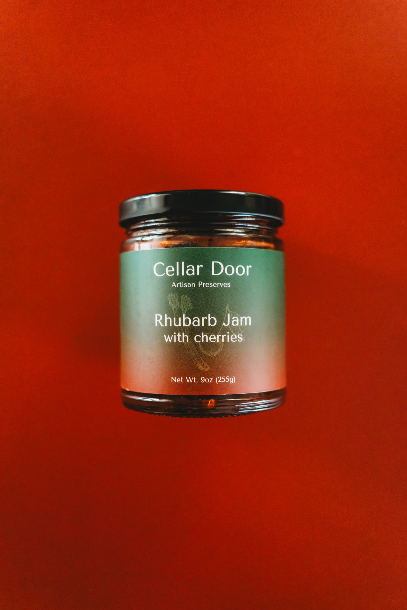 Rhubarb Jam with Cherries