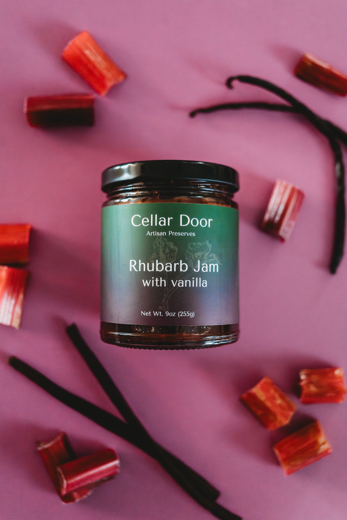 Rhubarb Jam with Vanilla