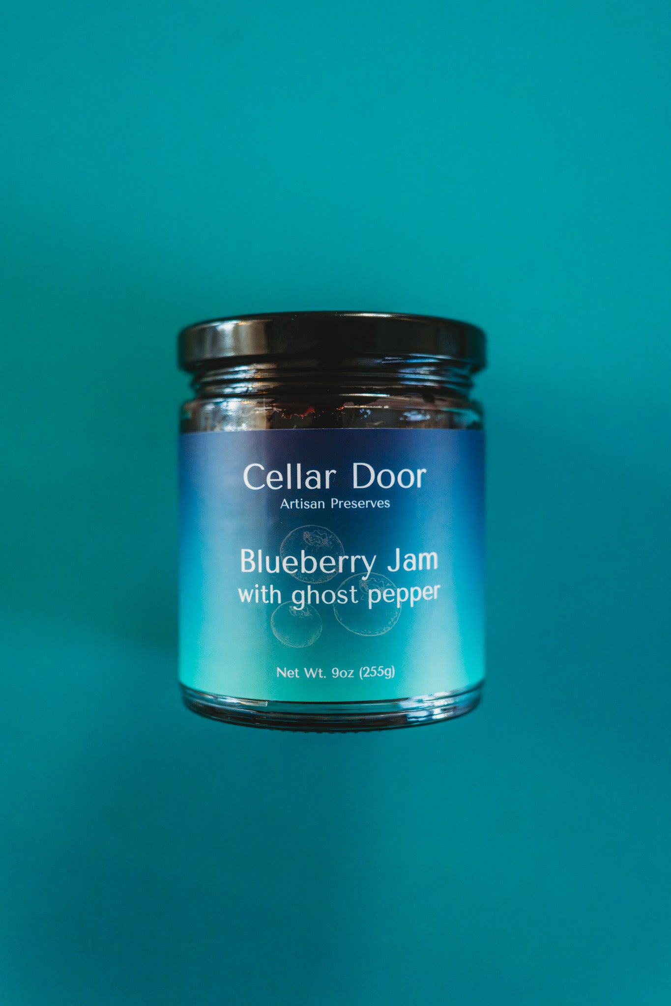 Blueberry Jam with Ghost Pepper