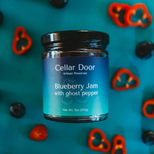 Blueberry Jam with Ghost Pepper